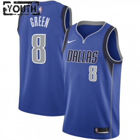 Barn Dallas Mavericks Tröja Josh Green 8 Nike 2022-23 Icon Edition Swingman